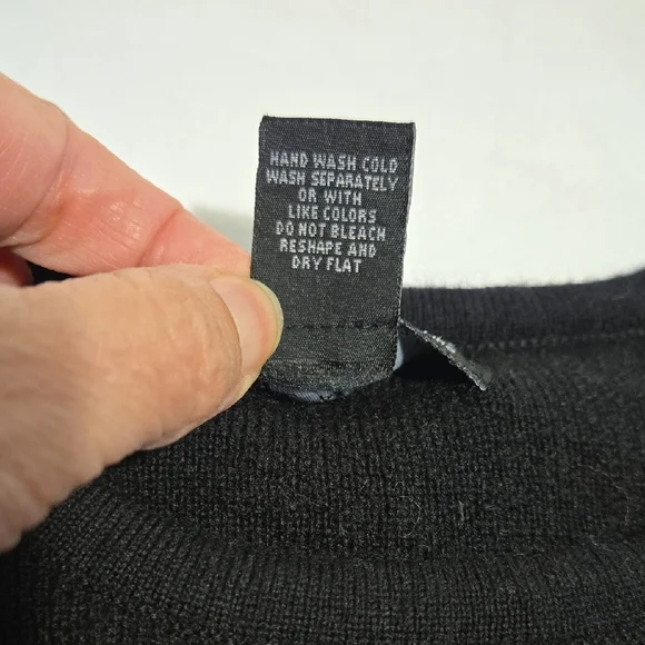 Carole Little Black Sweater with Colorful Mushroom Design - Picture 3 of 7